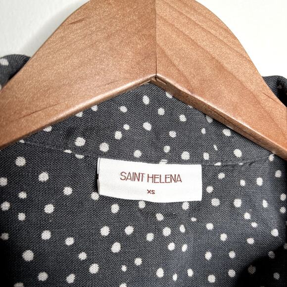 Saint Helena Gray Polka Dot Blouse - Picture 3 of 6